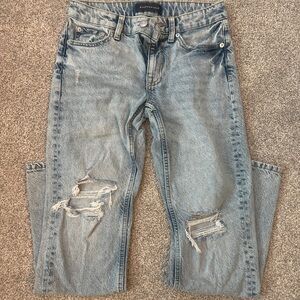 Women's Aeropostale Low Rise Baggy Light Wash Jeans